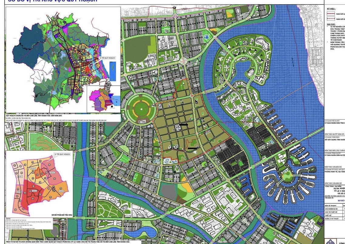 Công bố 3 đồ án quy hoạch phân khu của Đô thị mới Cam Lâm