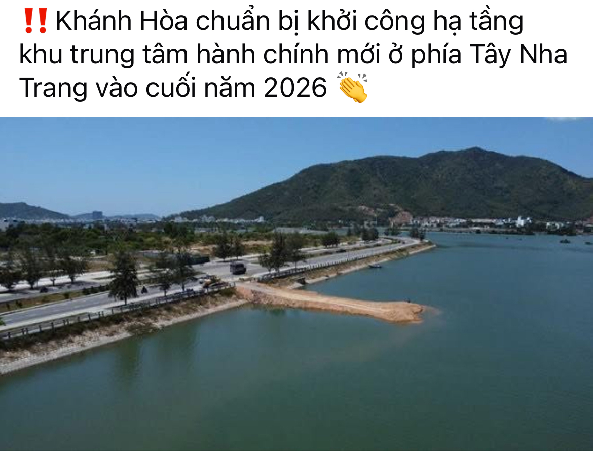 Khánh Hòa chuẩn bị khởi công hạ tầng khu trung tâm hành chính mới vào cuối năm 2026