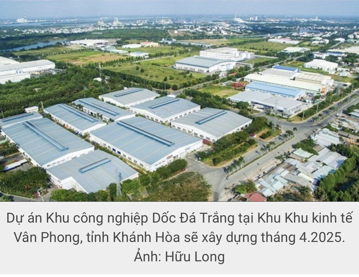 KCN 1800 tỉ đồng ở Khánh Hòa sẽ khởi công trong năm 2025