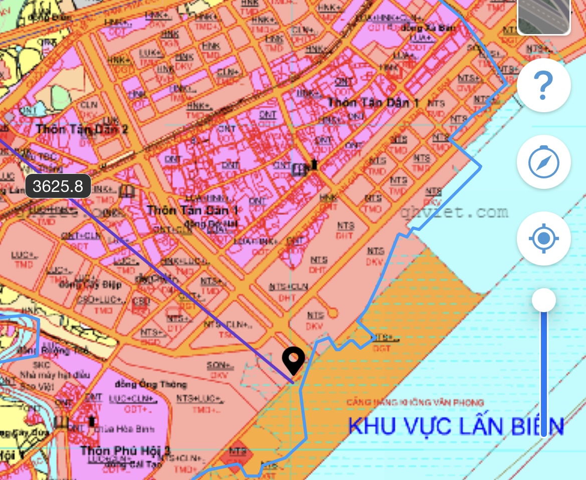 BÁN LÔ ĐẤT VẠN THẮNG 413M CÓ 300M THỔ CƯ