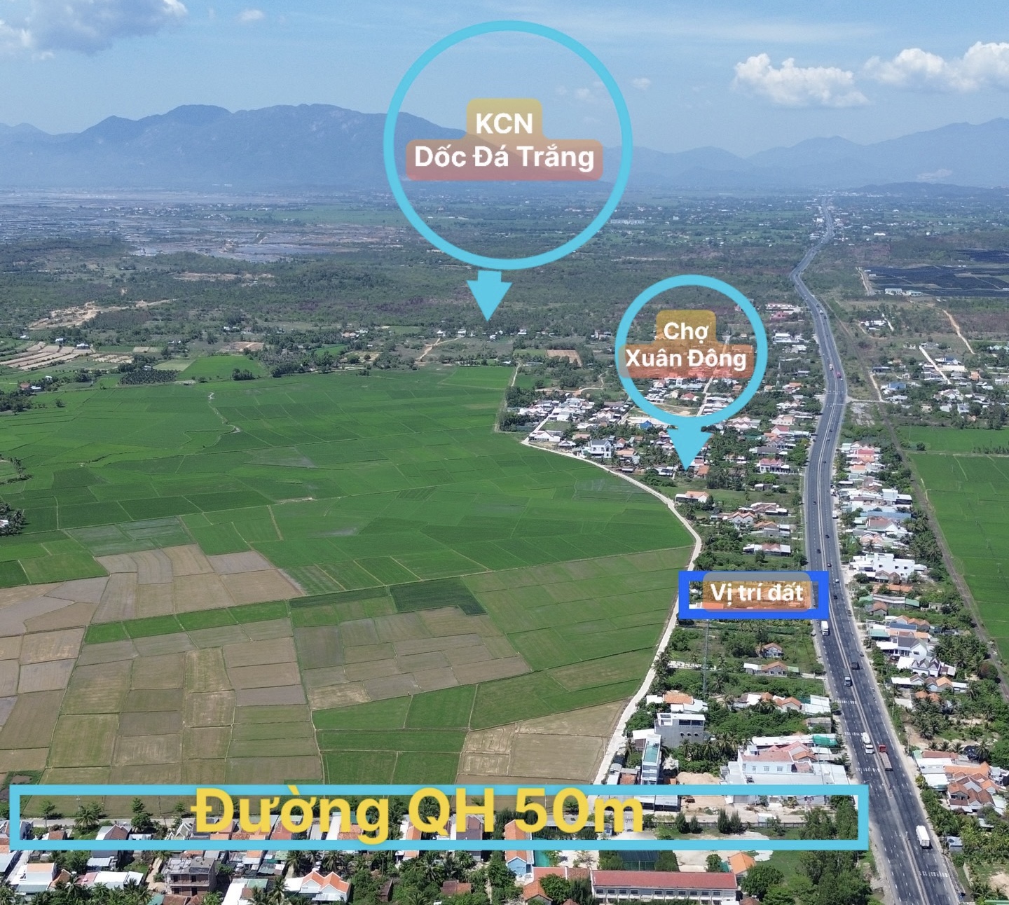 BÁN LÔ ĐẤT 2 MẶT ĐƯỜNG LỚN TRƯỚC VÀ SAU LIỀN KỀ KHU CÔNG NGHIỆP DỐC ĐÁ TRẮNG