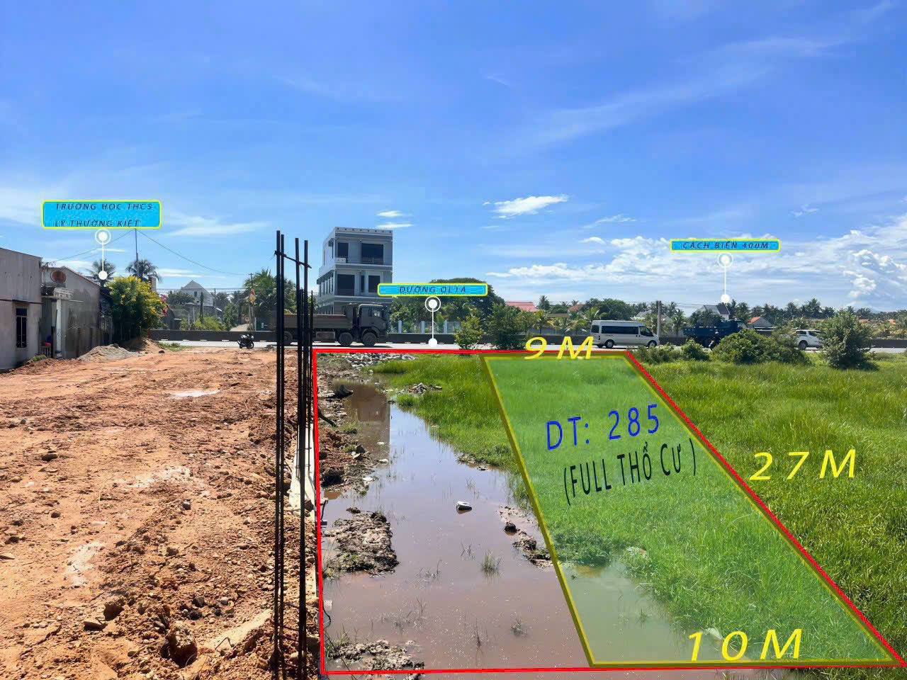 (ĐÃ BÁN) BÁN ĐẤT GẦN KHU CÔNG NGHIỆP DỐC ĐÁ TRẮNG KKT VÂN PHONG