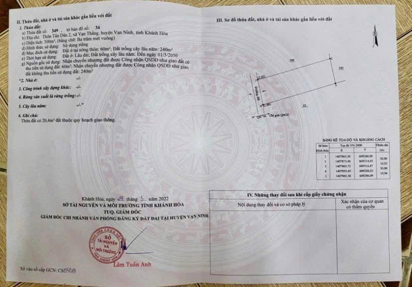 BÁN ĐẤT TÂN DÂN- VẠN THẮNG- PHÂN KHU 8- KHU ĐÔ THỊ TU BÔNG